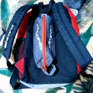 Dakine backpack and small zip pouch